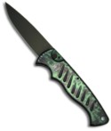 Green Piranha Pocket Knife (DLC Black PLN)