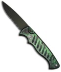 Green Piranha Pocket Knife (DLC Black SER)