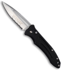 Schrade Automatic Knife Extreme Survival Black (3" Satin Serr) SEXT1S