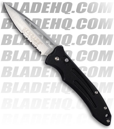 Schrade Automatic Knife Extreme Survival Black (3" Satin Serr) SEXT1S