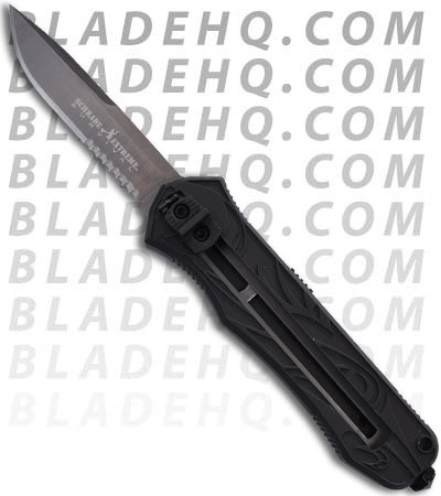 Schrade Assisted Opening OTF Knife (Black / Drop SER) SCHOTF2DBS