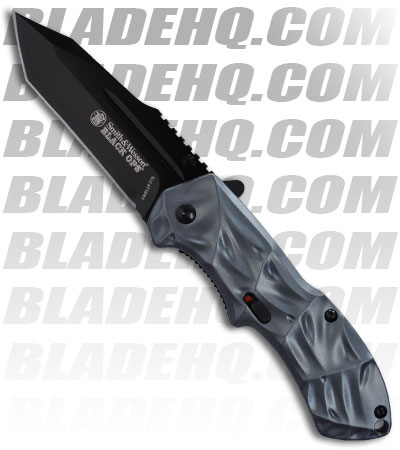 Smith & Wesson Black Ops SWBLOP3TB Blue Spring Assist Tanto Knife (3.35" Plain)