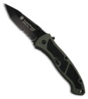 Smith & Wesson Large Special Ops Tanto Olive Spring Assist Knife (Serr) SPECLS