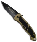 Smith & Wesson Tan Medium Special Ops SPECMBD Spring Assisted Knife (3.2" Plain)