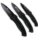 Smith & Wesson Tan Medium Special Ops SPECMBD Spring Assisted Knife (3.2" Plain)