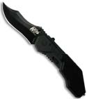 Smith & Wesson MAGIC Spring Assist Drop Point Knife (Black PLN) SWMP1B