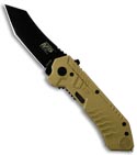 Smith & Wesson Desert MAGIC Spring Assist Tanto Knife (Black PLN) SWMP2BD