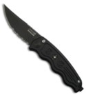 Mini SOG TAC Automatic Knife (Black SER) ST-12