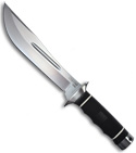 SOG Creed Fixed Knife w/ Leather Sheath (Satin PLN) CD-01