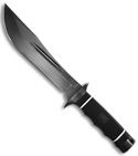 SOG Creed Fixed Knife w/ Leather Sheath (TiNi PLN) CD-02