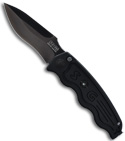 SOG TAC Automatic Knife Tactical Drop Point (Black PLN) ST-06
