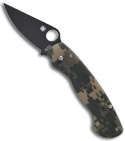 Spyderco PARAMILITARY Manual Knife G-10 Digital Camo (Black PLN) C81GPCMOBK