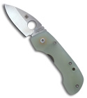 Spyderco Leafstorm Titanium & Natural G-10 Folding Knife S30V (PLN) C128GP