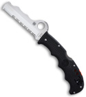 Spyderco Rescue Assist I Black FRN Manual Knife (Satin SER) C79PSBK