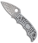 Spyderco "S" Silver Manual Knife (Satin PLN) C109SLP