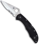 Spyderco Delica 4 FRN Opener Manual Knife (Satin SER) C11PSBK