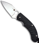 Spyderco Perrin PPT Black Corrugated G-10 Manual Knife (Satin PLN) C135GP