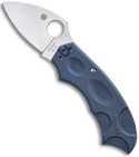 Spyderco Meerkat Blue/Grey FRN Manual Knife (Satin PLN) C64JPBG
