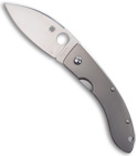 Spyderco Titanium Bob Lum Chinese Manual Knife (Satin PLN) C65TIP