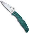 Spyderco ENDURA Flat Ground Green Manual Knife (PLN) C10FPGR