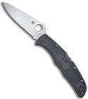 Spyderco ENDURA Flat Ground Gray Manual Knife (PLN) C10FPGY
