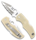 Spyderco Native Tan FRN Folding Knife "Iraqi Freedom" (Satin Full SER) C41PSTN