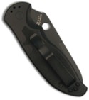 Spyderco Embassy Automatic Knife (3.13" Black Serr) C121BKPS