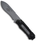 TOPS Knives Badger Pup Fixed Blade Neck Knife (Gray PLN) BPUP-01