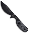 TOPS Knives Covert Solution Fixed Blade Neck Knife (Black PLN) COVSOL-01