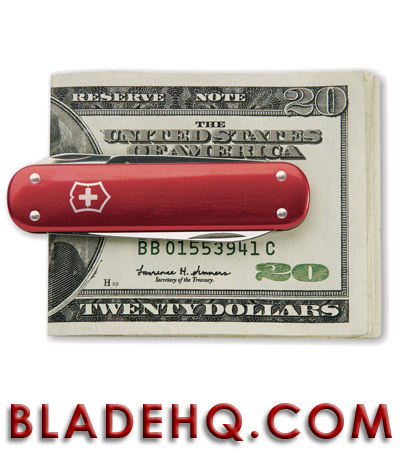 Victorinox Swiss Army Knife Money Clip Red Alox 53739