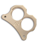 Woody Knuckles Double Barrel Brushed Brass Two Finger Knuckles