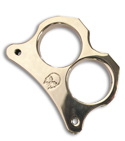 Woody Knuckles Double Barrel Polished Brass Two Finger Knuckles