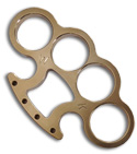 Woody Knuckles Party Crasher Brushed Brass Four Finger Knuckles
