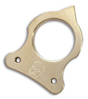 Woody Knuckles Spike Top Single Shot Brushed Brass Finger Knuckle