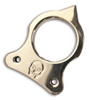 Woody Knuckles Spike Top Single Shot Polished Brass Finger Knuckle