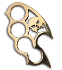 Woody Knuckles High Polish Brass Widowmaker Four Finger Knuckles
