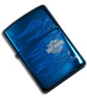 Zippo Lighter Harley Davidson Sapphire Ghost 20711