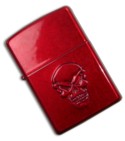 Zippo Lighter Candy Red Doom Skull 21186