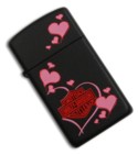 Zippo Lighter Harley Davidson Floating Hearts 24395