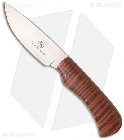 Arno Bernard Knives Nyala Fixed Blade Knife w/ Curly Maple (3.63" Satin)