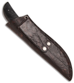 Arno Bernard Knives Wild Dog Fixed Blade Knife w/ Maple Burl (3.63" Satin)