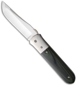 Chuck Gedraitis Medium Yakuza Folder Knife Black/Green G10 (3.44" Satin)