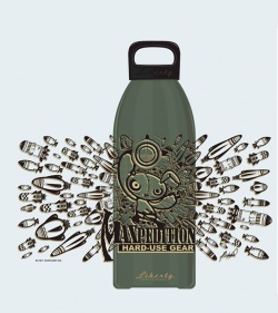 Maxpedition Liberty Bottleworks AIR 32 oz. Aluminum Water Bottle (Woodland)