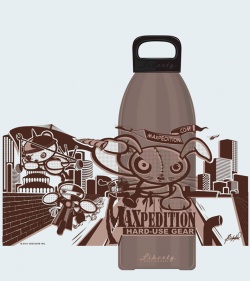 Maxpedition Liberty Bottleworks LAND 32 oz. Aluminum Water Bottle (Desert)