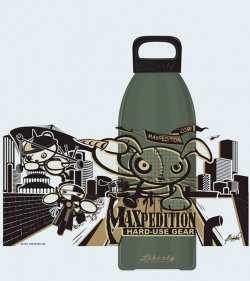 Maxpedition Liberty Bottleworks LAND 32 oz. Aluminum Water Bottle (Woodland)