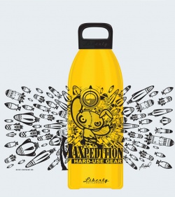 Maxpedition Liberty Bottleworks AIR 32 oz. Aluminum Water Bottle (Yellow)