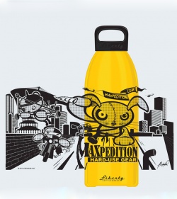 Maxpedition Liberty Bottleworks LAND 32 oz. Aluminum Water Bottle (Yellow)