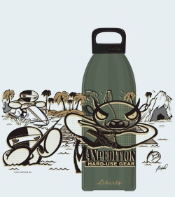 Maxpedition Liberty Bottleworks SEA 32 oz. Aluminum Water Bottle (Woodland)