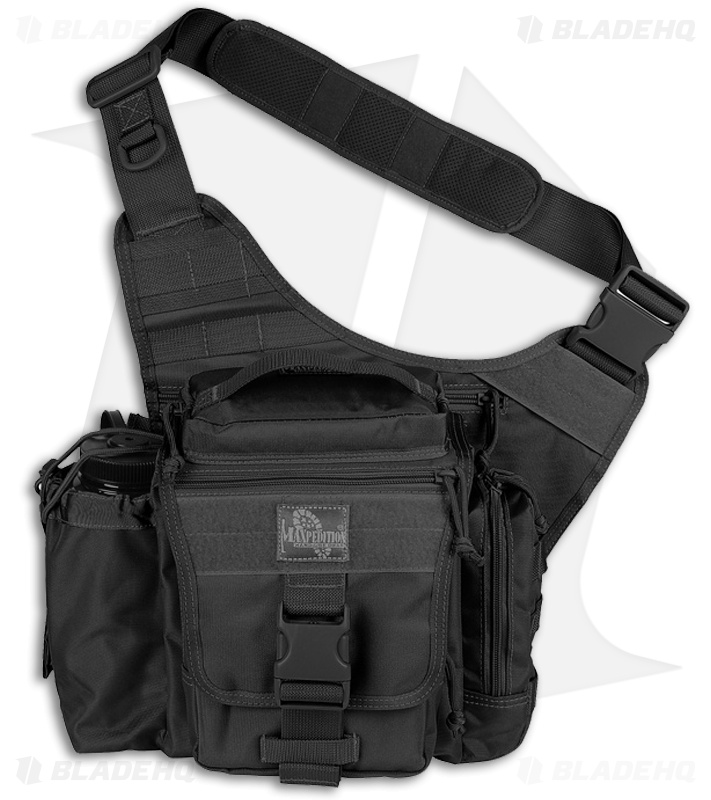 Maxpedition Black Jumbo E.D.C. Versipack Shoulder Sling Pack Bag 9845B - Blade HQ