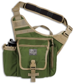 Maxpedition Jumbo K.I.S.S. Versipack Green/Khaki Shoulder Sling Pack Bag 9849GK